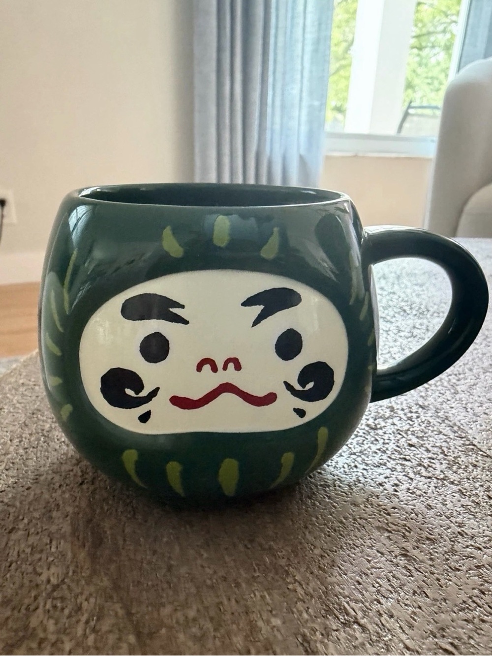 STARBUCKS Mug Japan Limited 2020 DARUMA Green Mug Cup 8oz Coffee Tea